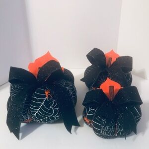 Spider pumpkin’s set of 3 NEW
